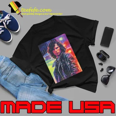 Jim Morrison Cyberpunk Art American rock band formed in Los Angeles in 1965 Singer Songwriter T-Shirt