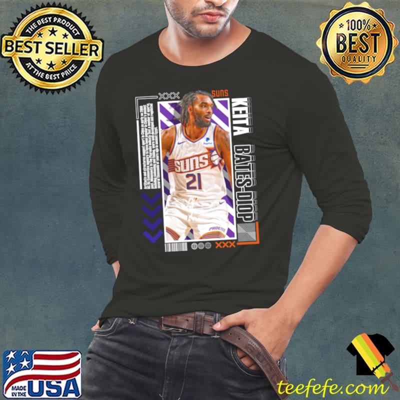 Keita Bates-Diop American professional basketball player for the Phoenix Suns NBA T-Shirt Long Sleeve Tee Keita Bates-Diop American professional basketball player for the Phoenix Suns NBA T-Shirt Long Sleeve Tee
