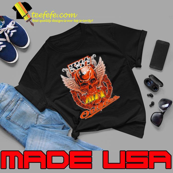 Kiss Skull Angel Wings Baltimore Orioles Shirt