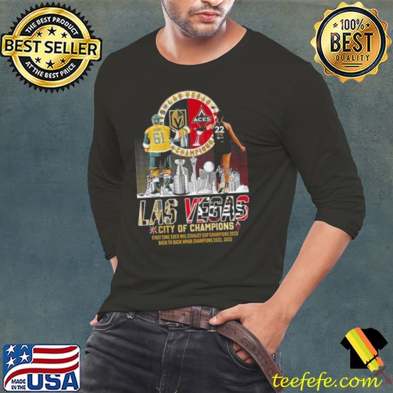 Las Vegas City Of Champions Stanley Cup And WNBA Champions Signatures Shirt Long Sleeve Tee Las Vegas City Of Champions Stanley Cup And WNBA Champions Signatures Shirt Long Sleeve Tee