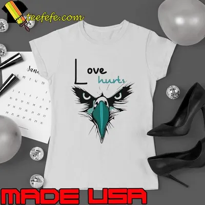Love hurts eagle blue shirt