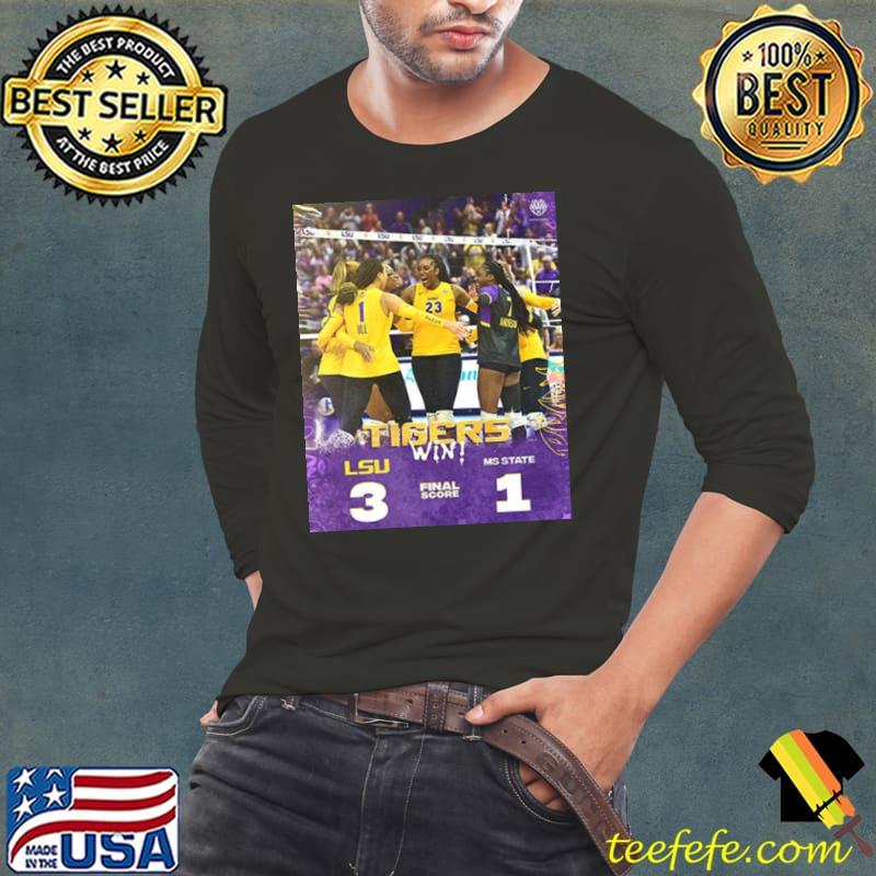 LSU Tigers Win 3 1 In SEC Home Games LSU Volleyball Shirt Long Sleeve Tee LSU Tigers Win 3 1 In SEC Home Games LSU Volleyball Shirt Long Sleeve Tee