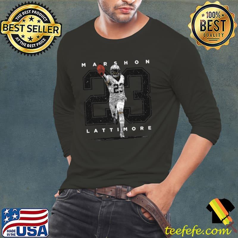 Marshon Lattimore American football cornerback New Orleans Player Number T- Shirt, hoodie, sweater, long sleeve and tank top