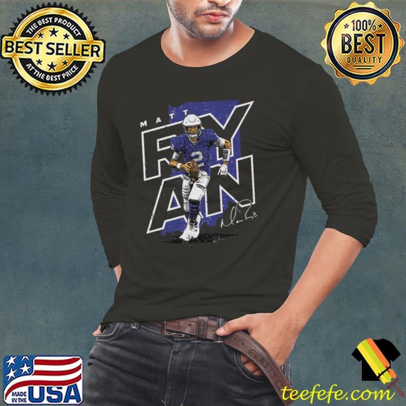 Matt Ryan American football quarterback signature Indianapolis Player Map T- Shirt, hoodie, sweater, long sleeve and tank top