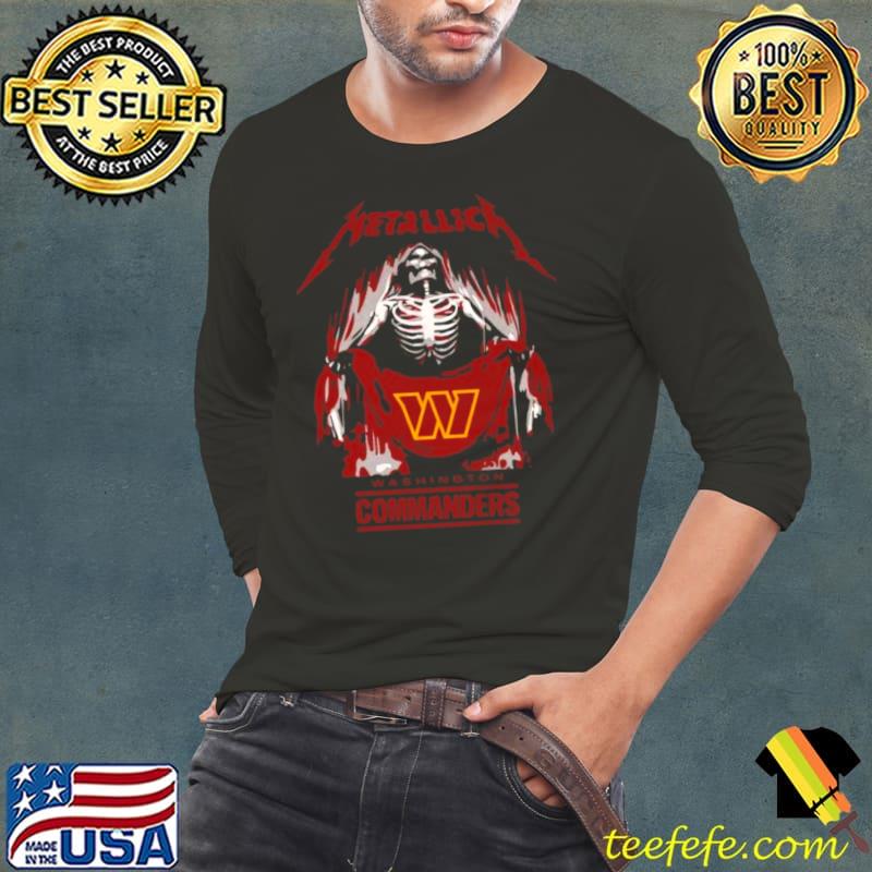 Official metallica Collab Washington Commanders T-Shirt, hoodie