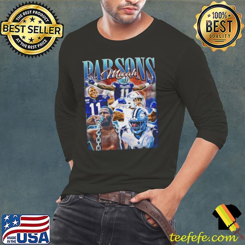 Micah Parsons American football linebacker for the Dallas Cowboys NFL T-Shirt Long Sleeve Tee Micah Parsons American football linebacker for the Dallas Cowboys NFL T-Shirt Long Sleeve Tee