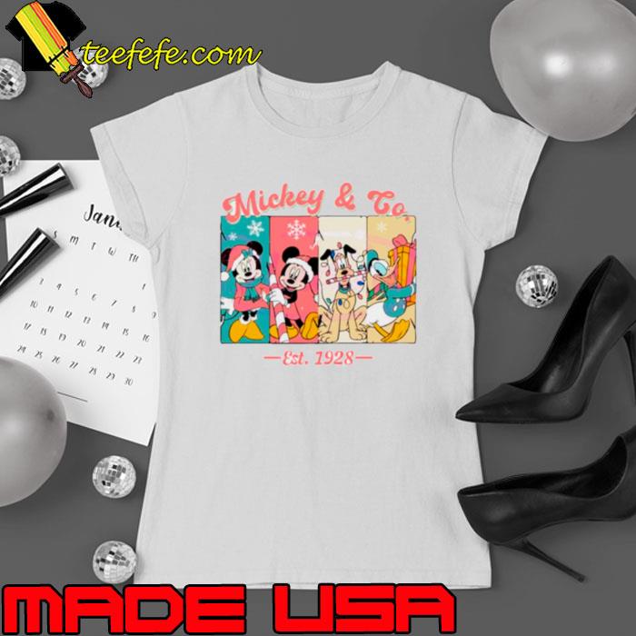 Mickey And Co 1928 Christmas shirtMickey And Co 1928 Christmas s Ladies tee Mickey And Co 1928 Christmas shirtMickey And Co 1928 Christmas s Ladies tee