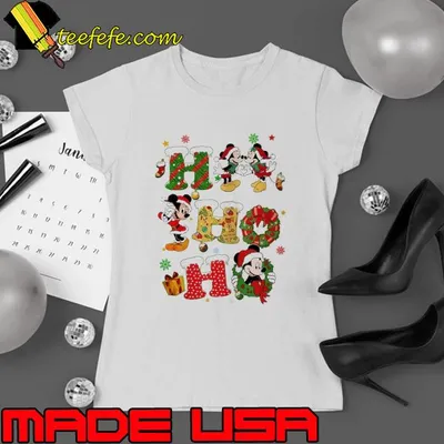 Mickey and Minnie Christmas Ho Ho Ho Shirt