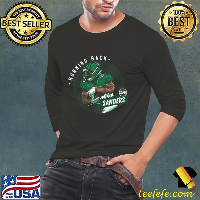 Miles Sanders Philadelphia Dots Running Back T-Shirt Long Sleeve Tee Miles Sanders Philadelphia Dots Running Back T-Shirt Long Sleeve Tee