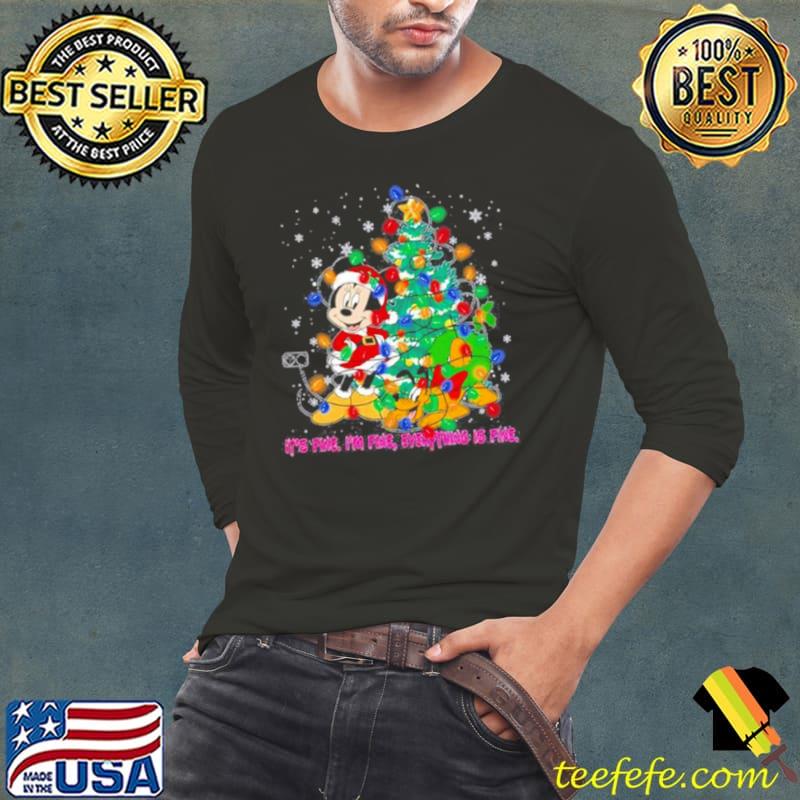Minnie Mouse santa claus It’s fine i’m fine everything is fine s Long Sleeve Tee Minnie Mouse santa claus It’s fine i’m fine everything is fine s Long Sleeve Tee