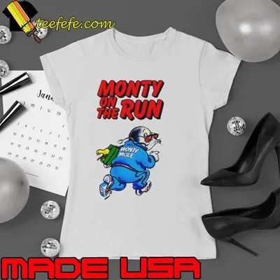 Monty On The Run 8 Bit Retro shirt