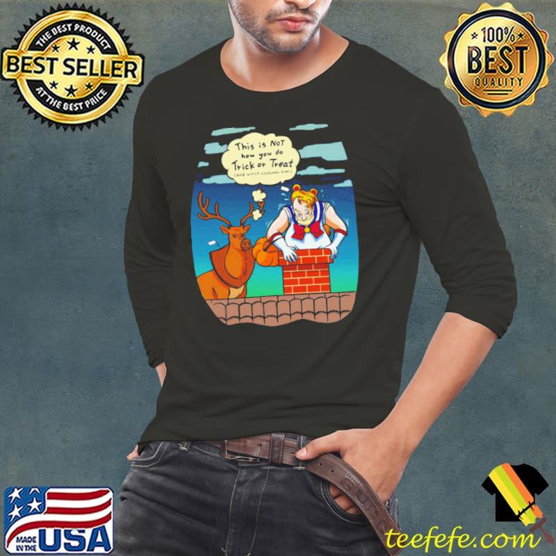 Moon Sailer Santa’s Trick Or Treat s Long Sleeve Tee Moon Sailer Santa’s Trick Or Treat s Long Sleeve Tee