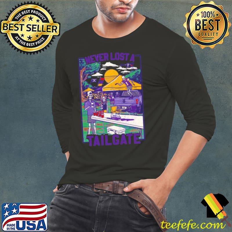 Never Lost A Tailgate Skeleton Shirt Long Sleeve Tee Never Lost A Tailgate Skeleton Shirt Long Sleeve Tee