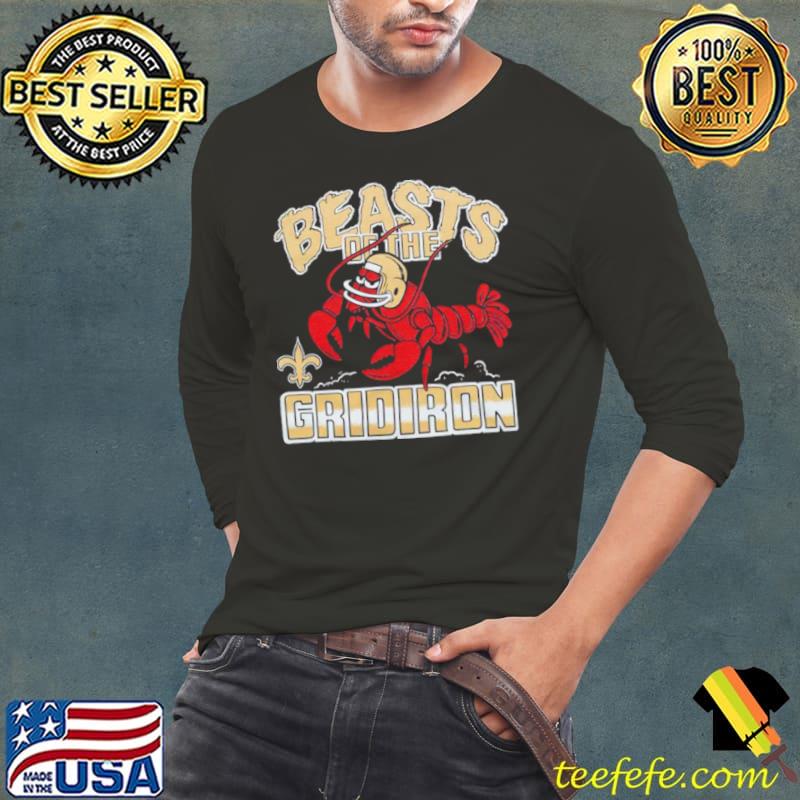 New Orleans Saints beasts of the gridiron s Long Sleeve Tee New Orleans Saints beasts of the gridiron s Long Sleeve Tee