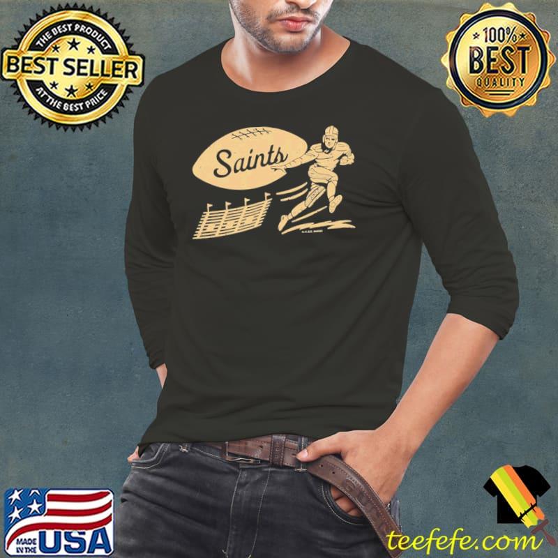 New Orleans Saints Vintage Football s Long Sleeve Tee New Orleans Saints Vintage Football s Long Sleeve Tee