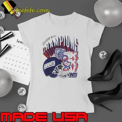 New York Giants Graphic Super Bowl Champions shirt