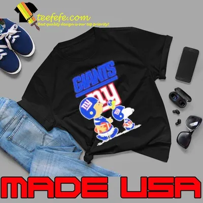 New York Giants Peanuts Snoopy Charlie Brown And Woodstock shirt