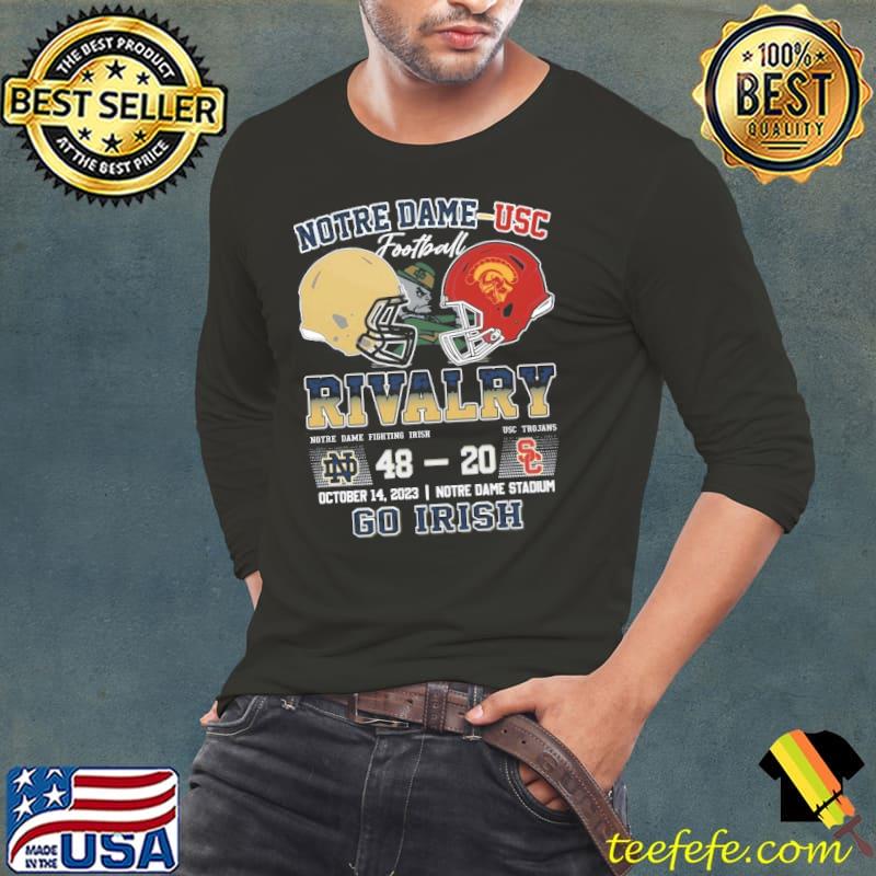 Notre Dame Usc Football Rivalry Fighting Irish s Long Sleeve Tee Notre Dame Usc Football Rivalry Fighting Irish s Long Sleeve Tee