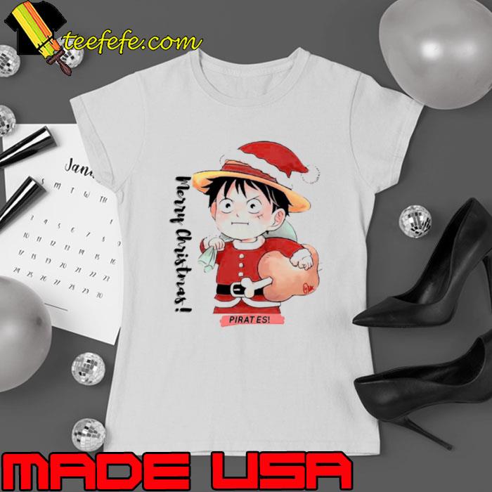 One Piece Luffy Christmas s Ladies tee One Piece Luffy Christmas s Ladies tee