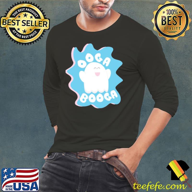 Ooga Booga Cute Ghost Halloween Shirt Long Sleeve Tee Ooga Booga Cute Ghost Halloween Shirt Long Sleeve Tee