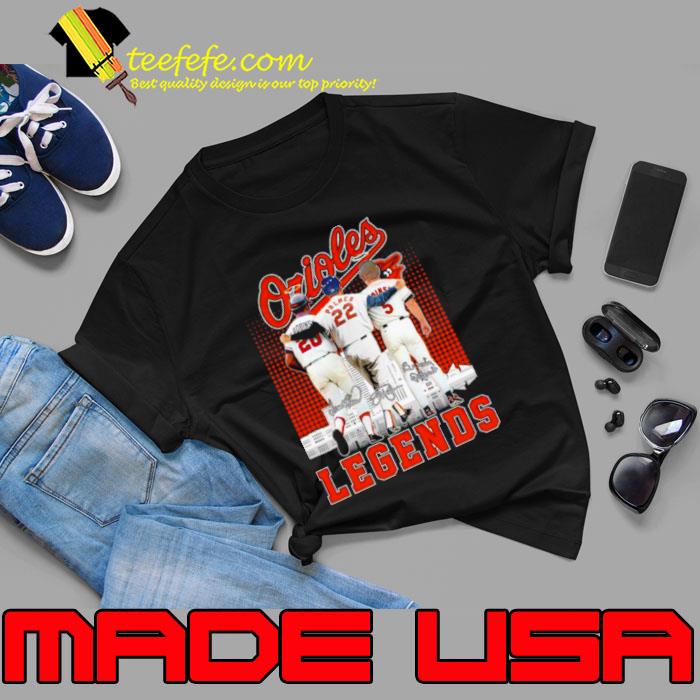 Orioles F.Robinson Palmer B.Robinson legend signatures shirt Orioles F.Robinson Palmer B.Robinson legend signatures shirt
