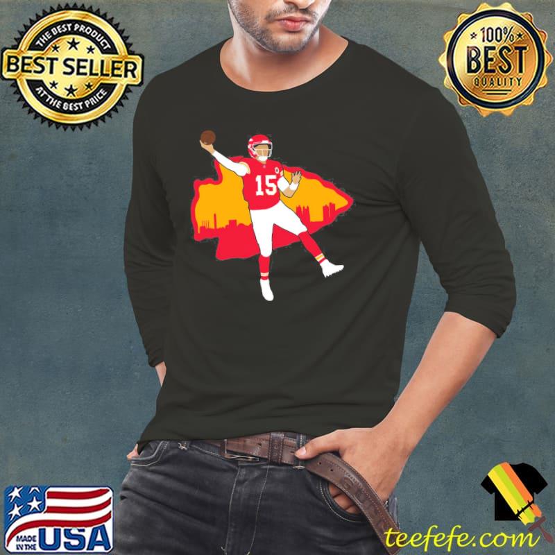 Patrick Mahomes 15 KC Football Shirt Long Sleeve Tee Patrick Mahomes 15 KC Football Shirt Long Sleeve Tee