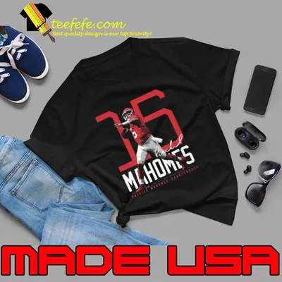 Patrick Mahomes Signature  football quarterback Kansas City Bold Number T-Shirt