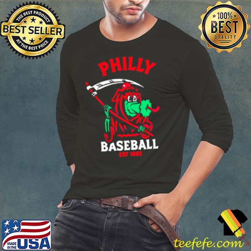 Philadelphia Phillies Philly Reaper Baseball Est 1883 s Long Sleeve Tee Philadelphia Phillies Philly Reaper Baseball Est 1883 s Long Sleeve Tee