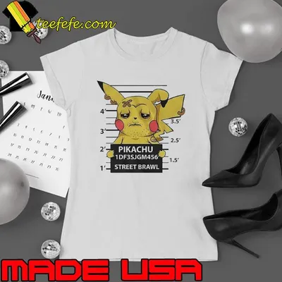 Pikachu street brawl pokemon shirt