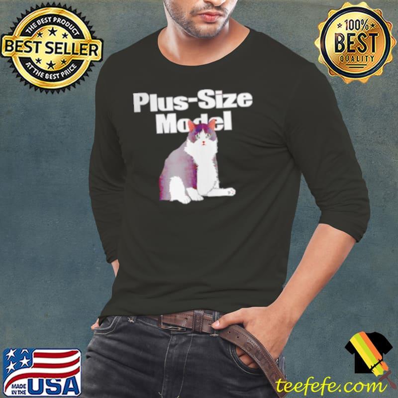 Plus Size Model Cade Cat s Long Sleeve Tee Plus Size Model Cade Cat s Long Sleeve Tee