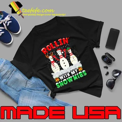 Rolling With My Snowmies Bowling Lovers Christmas T-Shirt