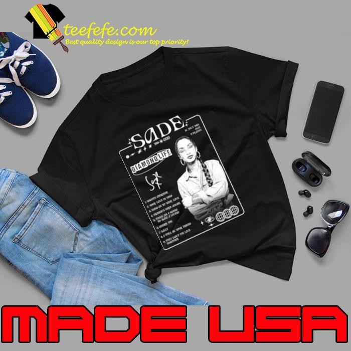 Sade Adu Diamond Life Signature Vintage Singer Tour Concert T-Shirt