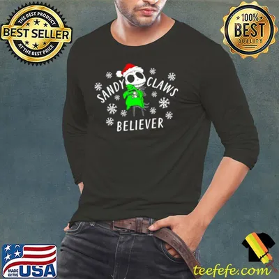 Sandy Claws Believer Nightmare Before Christmas Jack shirt