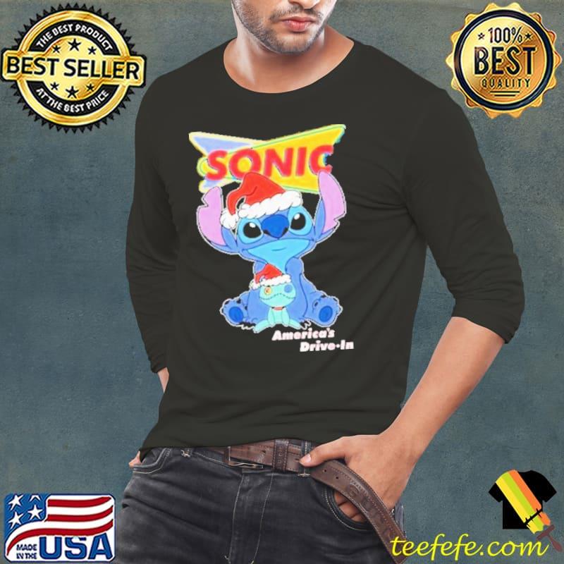Santa baby Stitch and Scump Sonic christmas s Long Sleeve Tee Santa baby Stitch and Scump Sonic christmas s Long Sleeve Tee