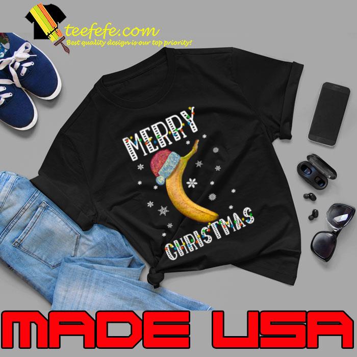 Santa Banana Merry Christmas shirt