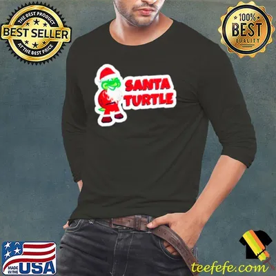 Santa Turtle merry Christmas shirt