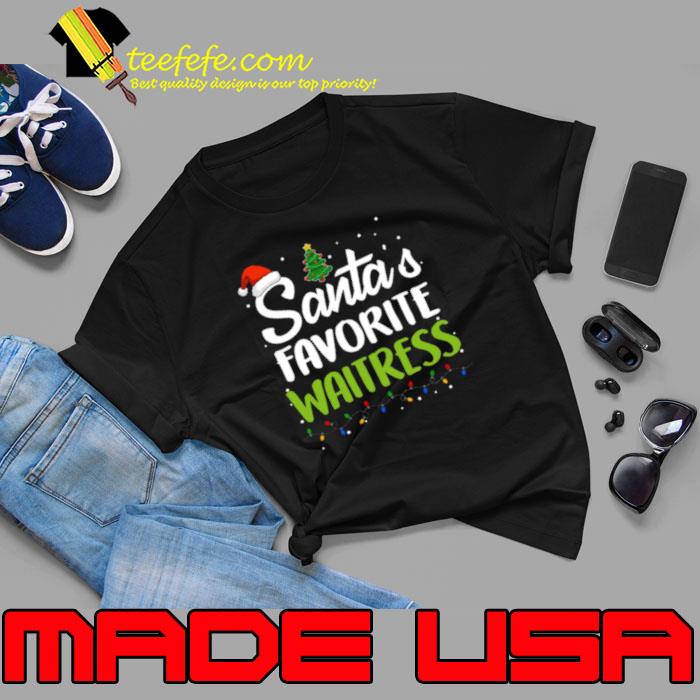 Santas Favorite Waitress Vintage shirt