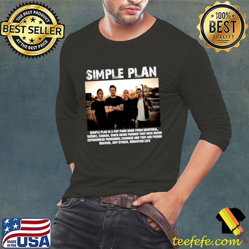 Simple plan is a pop punk band music T-Shirt Long Sleeve Tee Simple plan is a pop punk band music T-Shirt Long Sleeve Tee