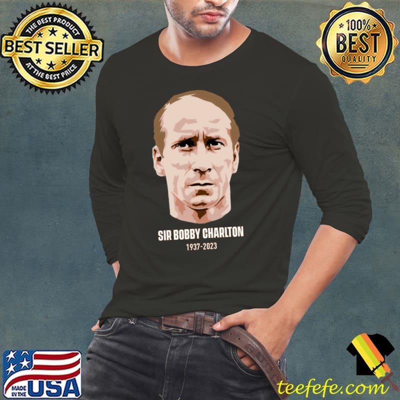 Sir Bobby Charlton Rip Goat 1937 2023 Footballer T-Shirt Long Sleeve Tee Sir Bobby Charlton Rip Goat 1937 2023 Footballer T-Shirt Long Sleeve Tee