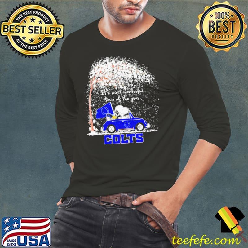 Snoopy and Woodstock Colts winter it’s most wonderful time of the year s Long Sleeve Tee Snoopy and Woodstock Colts winter it’s most wonderful time of the year s Long Sleeve Tee