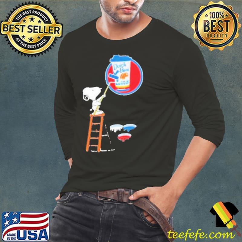 Snoopy paint Dutch Bros Coffee s Long Sleeve Tee Snoopy paint Dutch Bros Coffee s Long Sleeve Tee