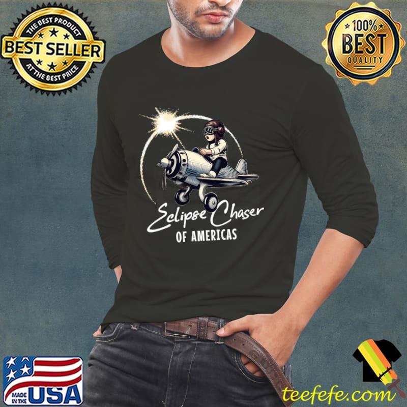 Solar Eclipse Chaser Of Americas T-Shirt Long Sleeve Tee Solar Eclipse Chaser Of Americas T-Shirt Long Sleeve Tee