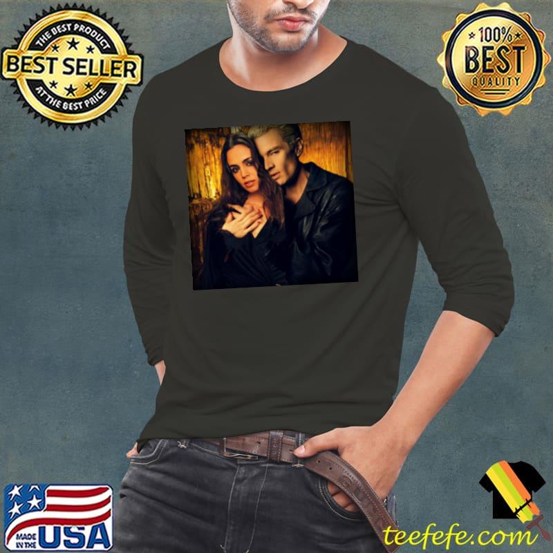 Spike And Faith Lehane Buffy The Vampire Slayer s Long Sleeve Tee Spike And Faith Lehane Buffy The Vampire Slayer s Long Sleeve Tee