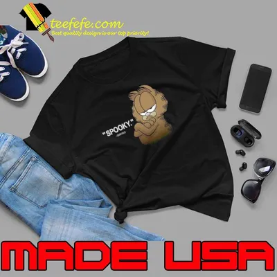 Spooky Garfield Mic Drop Shirt