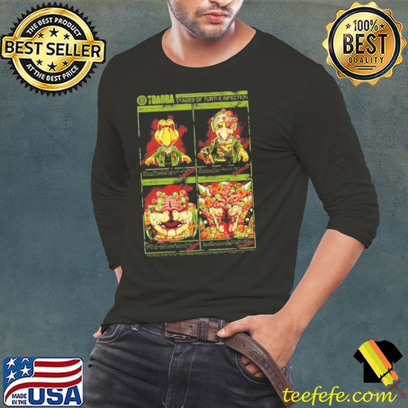 STAGES OF TURTLE INFECTION Shirt Long Sleeve Tee STAGES OF TURTLE INFECTION Shirt Long Sleeve Tee