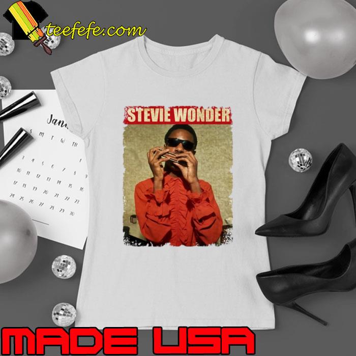 Stevie Wonder hiphop live concert American singer-songwriter T-Shirt Ladies tee Stevie Wonder hiphop live concert American singer-songwriter T-Shirt Ladies tee
