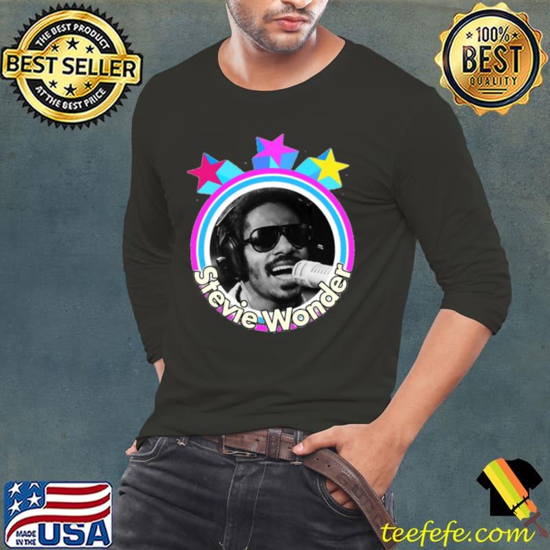 Stevie wonder live the tour star American singer-songwriter T-Shirt Long Sleeve Tee Stevie wonder live the tour star American singer-songwriter T-Shirt Long Sleeve Tee