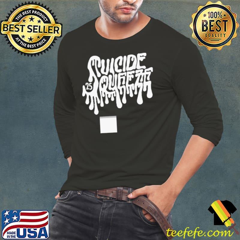 Suicide Squeeze Merch Suicide Squeeze 25th Anniversary Drip Logo s Long Sleeve Tee Suicide Squeeze Merch Suicide Squeeze 25th Anniversary Drip Logo s Long Sleeve Tee