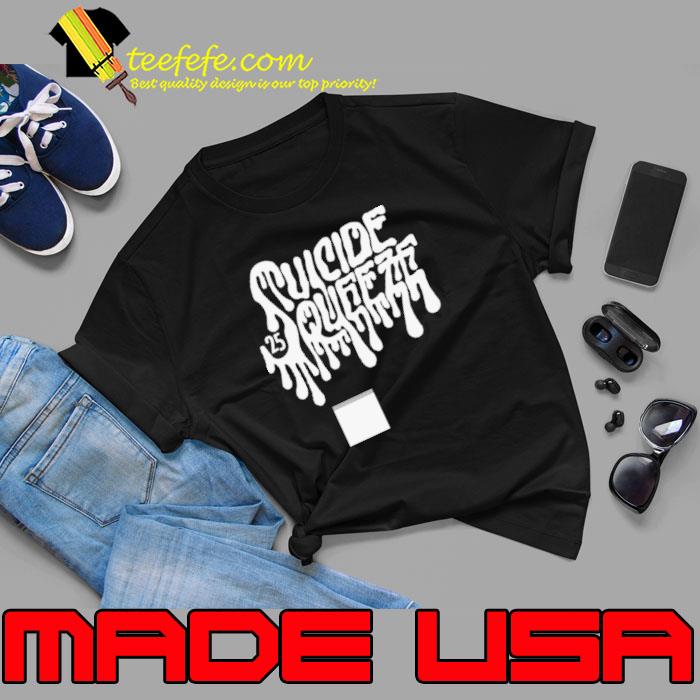 Suicide Squeeze Merch Suicide Squeeze 25th Anniversary Drip Logo shirt Suicide Squeeze Merch Suicide Squeeze 25th Anniversary Drip Logo shirt