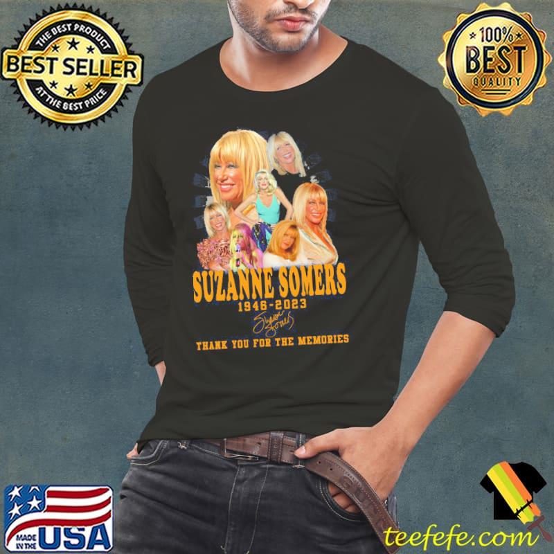 Suzanne Somers 1946 2023 Thank You For Memories Signature s Long Sleeve Tee Suzanne Somers 1946 2023 Thank You For Memories Signature s Long Sleeve Tee